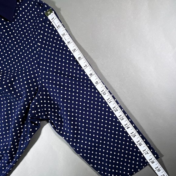 First Issue A Liz Claiborne Company Missy 3/4 Sleeve Polkadot Top Size XL - Picture 5 of 12